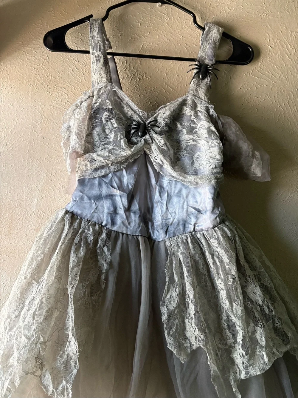 Dreamgirl Girls' Silver Gray Ghost Bride Costume